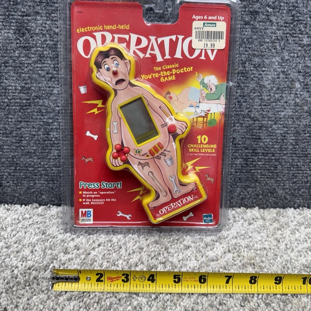 vintage hasbro hand held electronic operation game‎ 49003 1998
